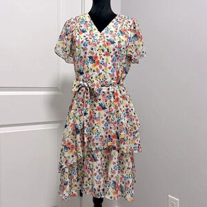 TAHARI Arthur S. Levine size 8 multicolor dress